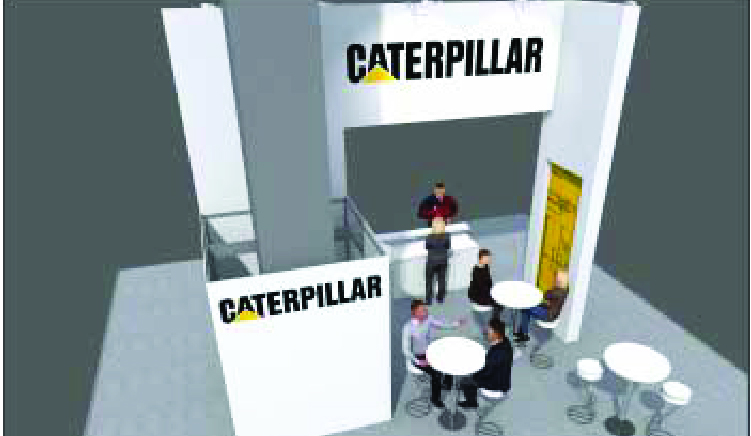 Custom-built exhibition stand