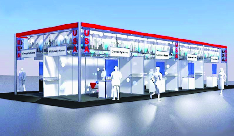 USA Pavilion at a Koelnmesse trade fair